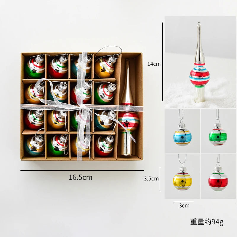Festive Mini Ornament Set – Cozy Christmas Collection
