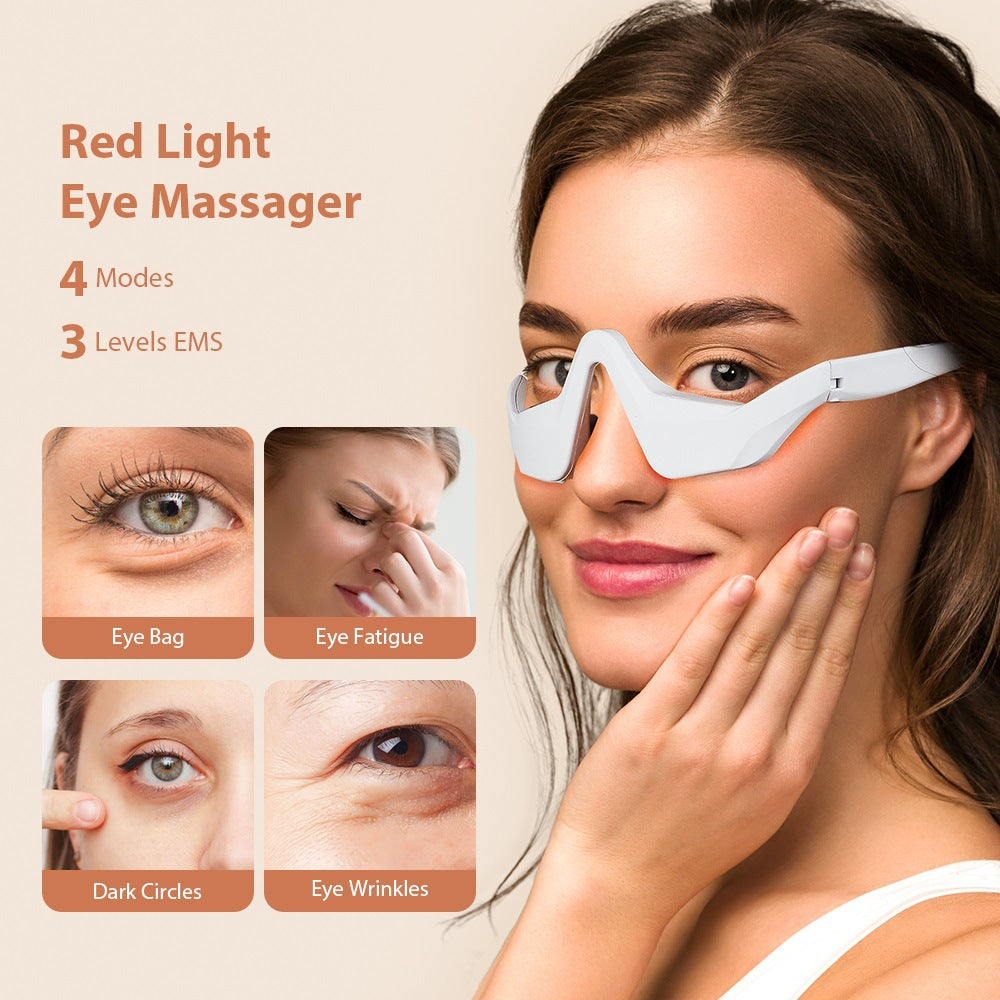 Microcurrent Eye Massager with Red Light Therapy