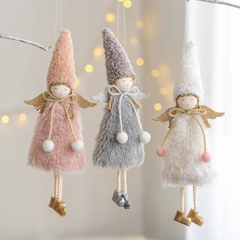Nordic Angel Ornaments – Soft Pastel Christmas Decor