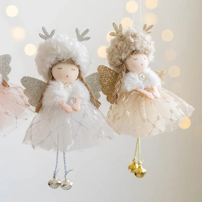 Nordic Angel Ornaments – Soft Pastel Christmas Decor