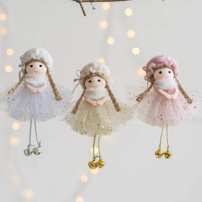 Nordic Angel Ornaments – Soft Pastel Christmas Decor