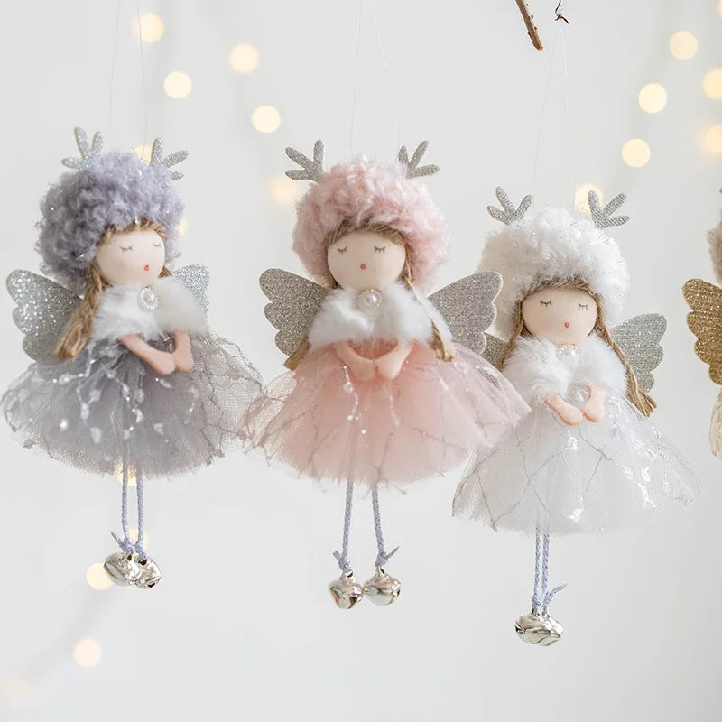 Nordic Angel Ornaments – Soft Pastel Christmas Decor