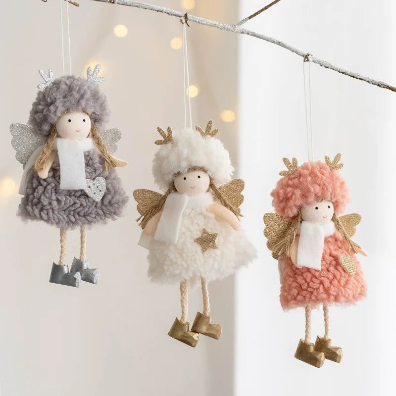Nordic Angel Ornaments – Soft Pastel Christmas Decor