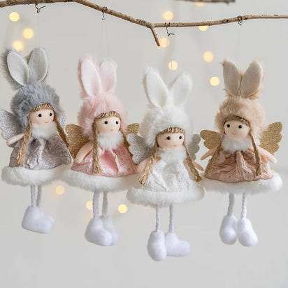 Nordic Angel Ornaments – Soft Pastel Christmas Decor