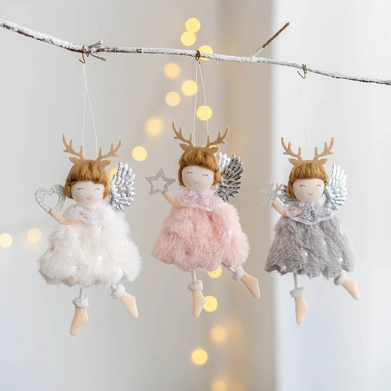 Nordic Angel Ornaments – Soft Pastel Christmas Decor
