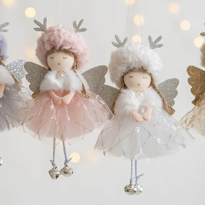 Nordic Angel Ornaments – Soft Pastel Christmas Decor