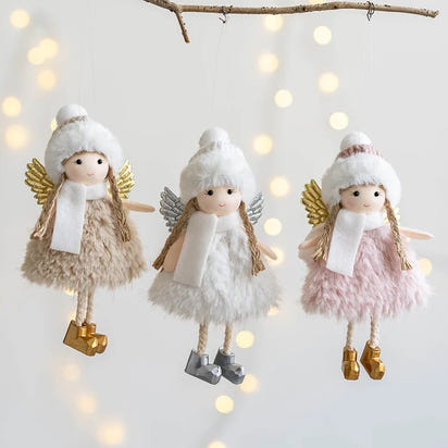 Nordic Angel Ornaments – Soft Pastel Christmas Decor