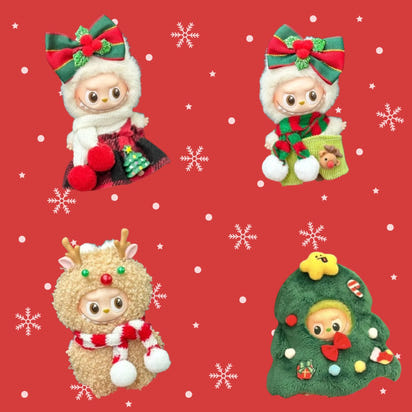 Labubu Christmas Edition Plush Dolls — Holiday Cuties Collection