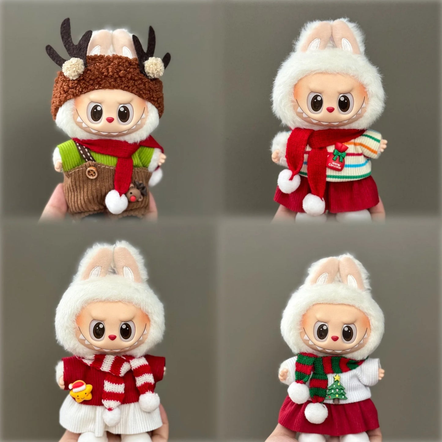 Labubu Christmas Edition Plush Dolls — Holiday Cuties Collection