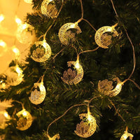 FrostGlow™ Christmas String Lights – Snowflake & Tree Edition