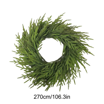 Lush Evergreen Garland – Effortless Elegance, Year-Round Greenery