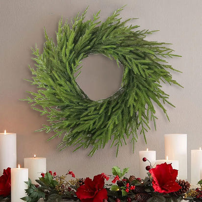 Lush Evergreen Garland – Effortless Elegance, Year-Round Greenery