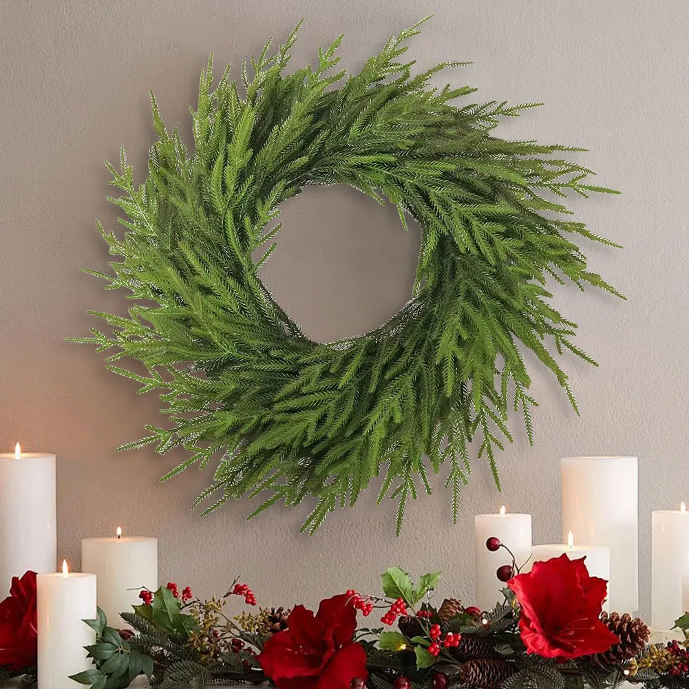 Lush Evergreen Garland – Effortless Elegance, Year-Round Greenery