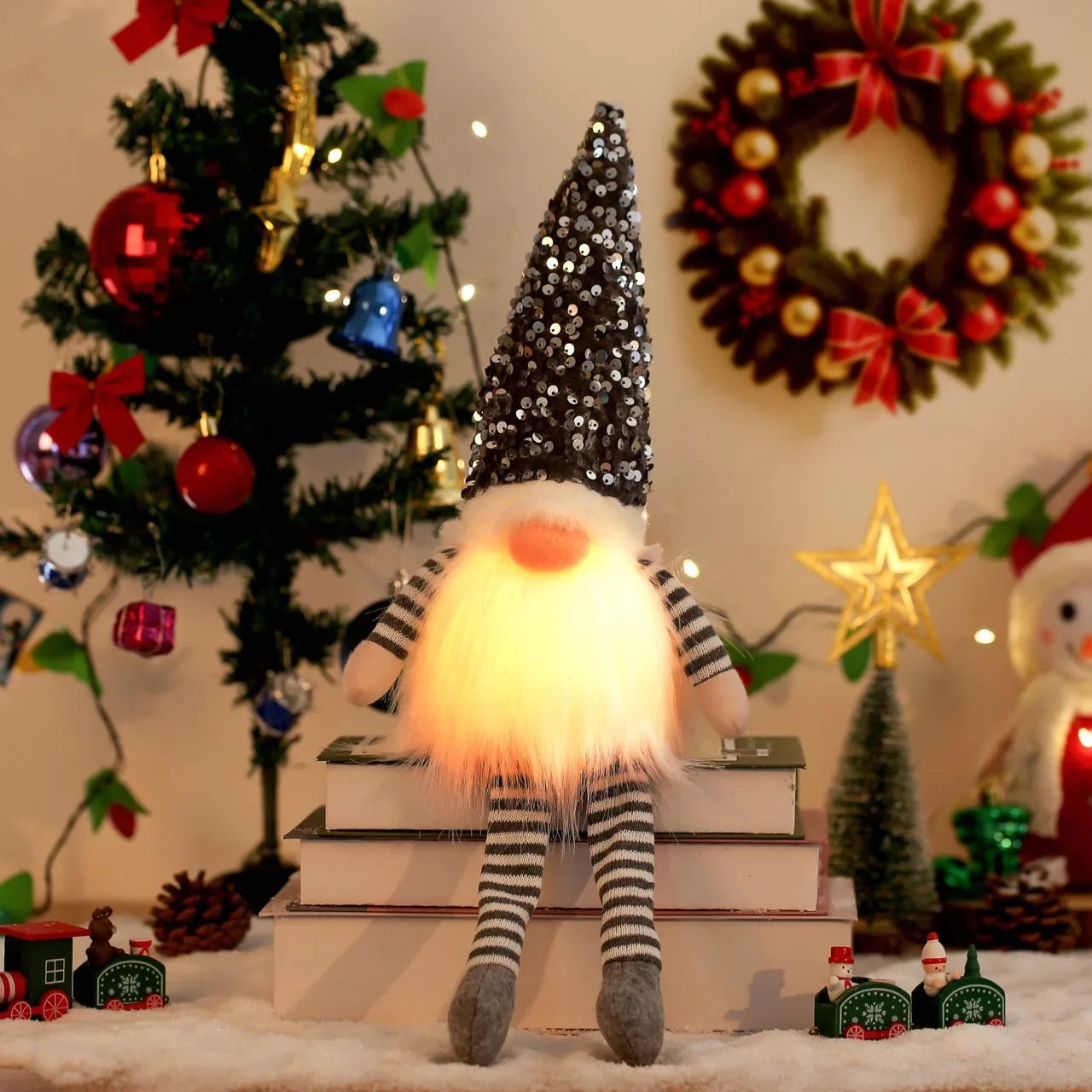 GlowGonk™ Light-Up Christmas Gnomes Cozy Nordic Magic