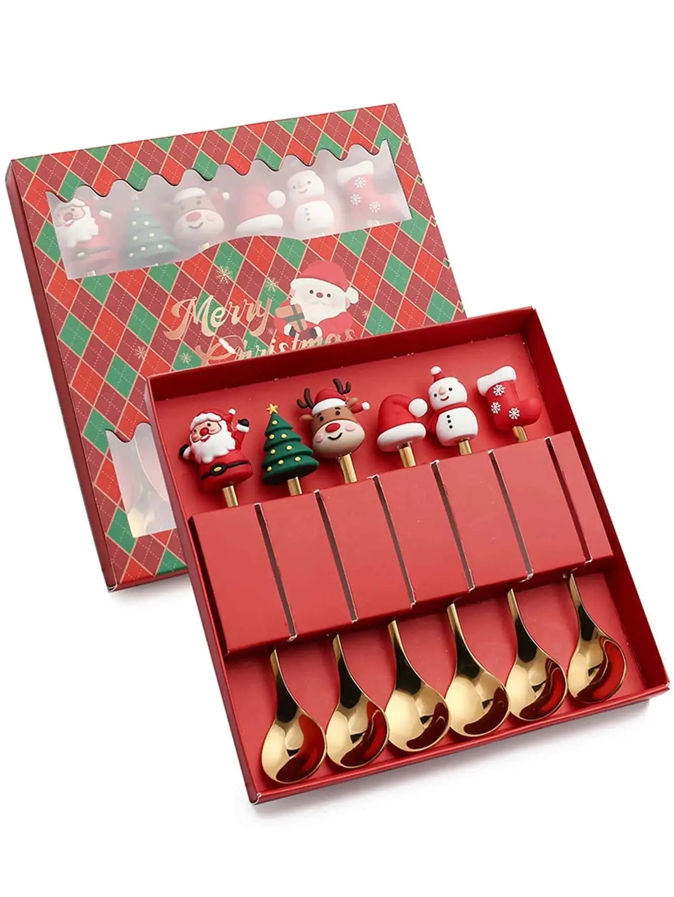 Christmas Cutlery Gift Set – Festive Gold Forks & Spoons