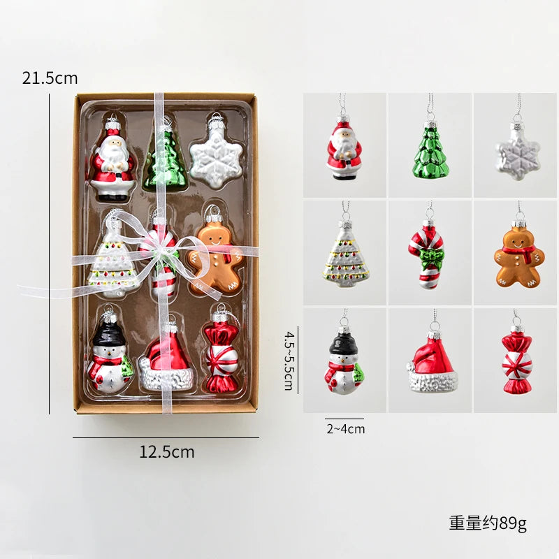 Festive Mini Ornament Set – Cozy Christmas Collection