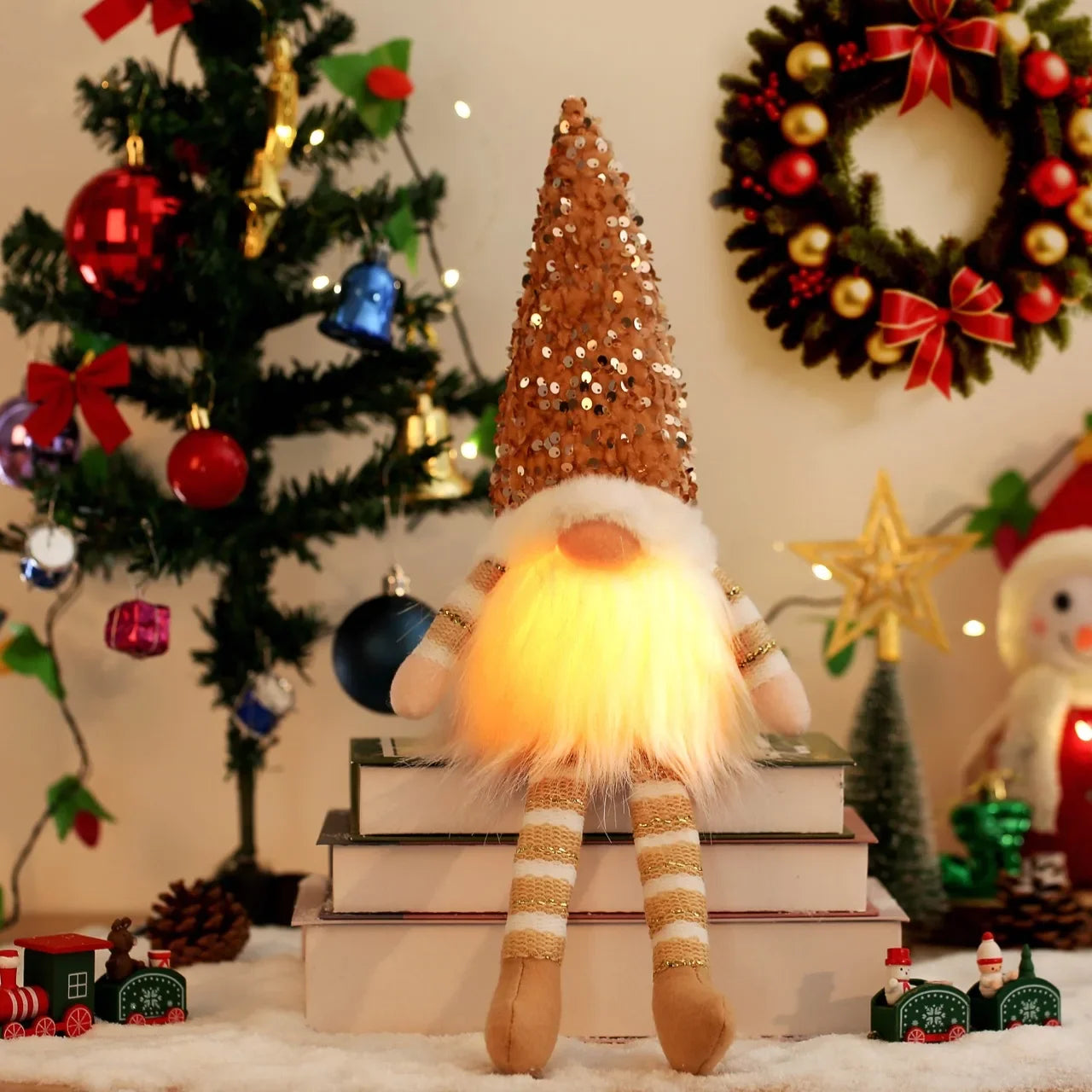 GlowGonk™ Light-Up Christmas Gnomes Cozy Nordic Magic