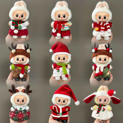 Labubu Christmas Edition Plush Dolls — Holiday Cuties Collection
