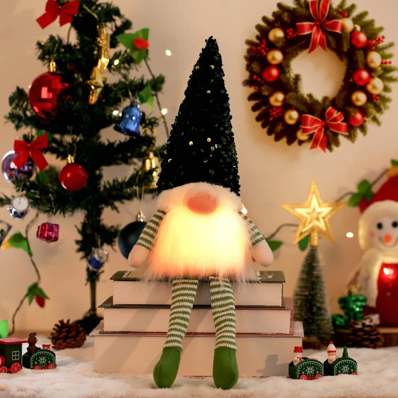 GlowGonk™ Light-Up Christmas Gnomes Cozy Nordic Magic
