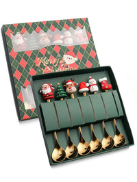 Christmas Cutlery Gift Set – Festive Gold Forks & Spoons