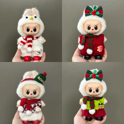 Labubu Christmas Edition Plush Dolls — Holiday Cuties Collection
