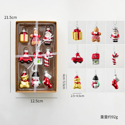 Festive Mini Ornament Set – Cozy Christmas Collection