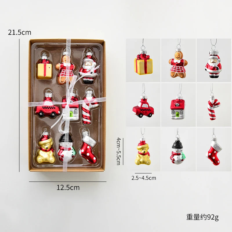 Festive Mini Ornament Set – Cozy Christmas Collection