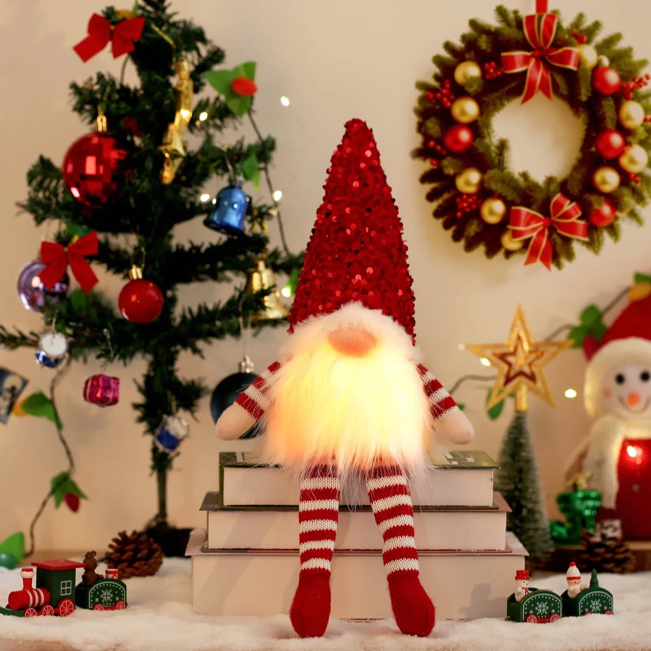 GlowGonk™ Light-Up Christmas Gnomes Cozy Nordic Magic