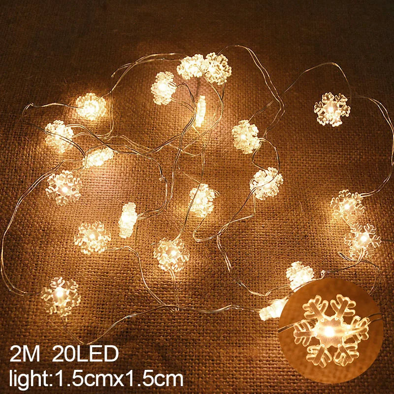 JollyGlow™ Santa String Lights Merry & Bright Holiday Charm
