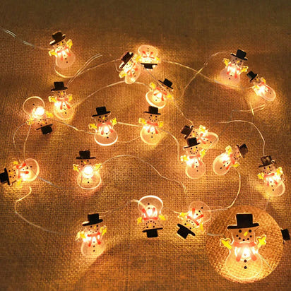 JollyGlow™ Santa String Lights Merry & Bright Holiday Charm