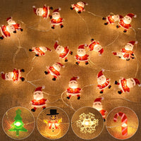 JollyGlow™ Santa String Lights Merry & Bright Holiday Charm