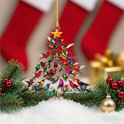Bird Tree Ornaments – Nature-Inspired Christmas Elegance