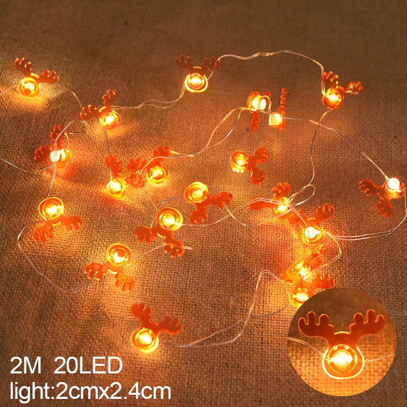 JollyGlow™ Santa String Lights Merry & Bright Holiday Charm