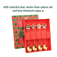 Christmas Cutlery Gift Set – Festive Gold Forks & Spoons