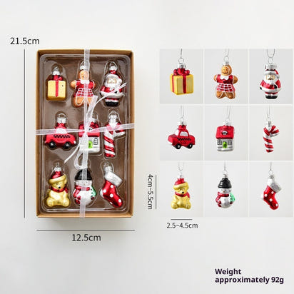 Festive Mini Ornament Set – Cozy Christmas Collection